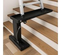 Clickovia Heavy Duty Ladder Leveller for Stairs, Steel Material Ladder Stand off Adjustable Height 10.2-17.7 Inch, Non Slip Ladder Clamps Ladder Stabilizer Weight Capacity 350KG