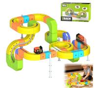 Clickrail Electric Train Set, Track Fusion Toy, Magic Rail Cube Train Set, 3D Embedded Layouts Train Magnetic Track Set, with Gravity-Defying Motorized Rail Locomotive, for Kids (167PCS)