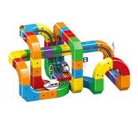 Clickrail Electric Train Set, With Multiple Specifications, Multicolor, Gravity-Defying Motorized Car & Rail-Cube Building Toy, 3d Embedded Layouts Train Track Set, Light & Sound, For Kid's 456789+