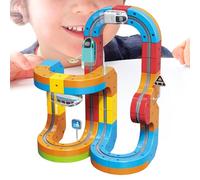 Clickrail Flexible Electric Train Kit - Clickrail Electric Train, Magnetic Railway Circuit with Magic Rails | Magnetic Racing TrainS Toy | Track Set For Ages 3 Years, G