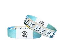 Clickslock Daily Bible Verse Bracelet, NFC Wristband with Inspirational Christian Scripture, Christian Gifts for Women Men(Yellow and Blue)
