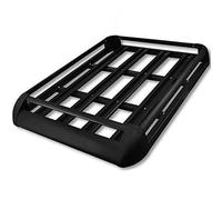 Clicksuperstore Black Aluminium Roof Rack Basket Tray Luggage Cargo Carrier with Bars 3 Limited Edition (Large 55" x 39")