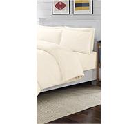 clicktostyle LUXURY 100% T200 CREAM COLOUR EGYPTIAN COTTON 4ft SMALL DOUBLE FITTED SHEETS