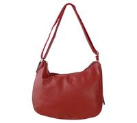 clicktostyle Women’s Dual Compartment Soft Curve Hobo Bag - Stylish Ladies Spacious Shoulder Handbag YGC-2410 (Red)