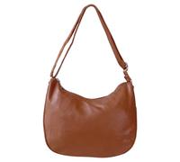 clicktostyle Women’s Dual Compartment Soft Curve Hobo Bag - Stylish Ladies Spacious Shoulder Handbag YGC-2410 (Brown)