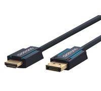 Clicktronic DisplayPort HDMI Cable 4K 60 Hz Unidirectional with Signal Amplifier - DP 1.4 to HDMI 2.0 Adapter Cable - Monitor Cable Display Port to HDMI 10 m