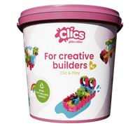 Clics Bucket 8 in 1 Glitter Click and Play 175 PIeces