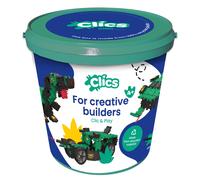 Clics Bucket Dino World Click and Play Bucket 181 Pieces