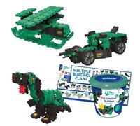 Clic and Play Dino World Bucket -181 Pieces, none