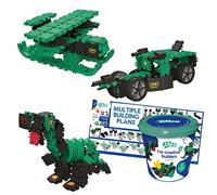 Clics Dino World construction toys for children from 3 years, creative educational toys in a 151 piece set, building blocks for girls and boys, Montessori STEM toys, durable toys