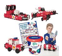 Clics Clic And Play Fire Edition Bucket - 127 Pieces, Multi