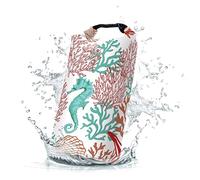 Cliduli Waterproof Dry Bag,Roll Top Sea Turtle Starfish Coral Waterproof Backpack 5L/10L/20L Floating and Lightweight Bags for Kayaking, Boating, Fishing, Swimming and Camping
