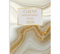 Client Appointment Book 2027 And Diary: Dated Planner 7am-8.45pm, 15 Minute Appointment Slots, Goals, Reminders, To Do Lists: Beautiful White Gold Cover A4, Contact Lists, Gift For Special Occasions