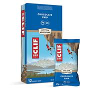 CLIF BAR - Energy Bar / Nutritional Protein Bar - Chocolate Chip - Plant Based Protein - 12 x 68 g