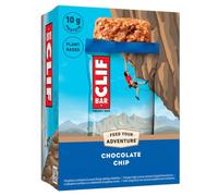 CLIF BAR Chocolate Chip Plant Based Energy Bars | with 10 g Protein for Running, Marathon Training, Cycling & Endurance Sports