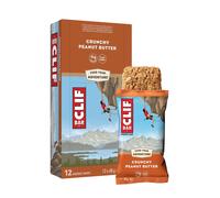 CLIF Bar Energy Bars/Nutritional Protein Bar, Source of Plant Based Protein, Crunchy Peanut Butter, 12 x 68g