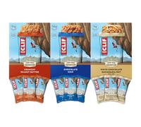 CLIF BAR Energy Bar Mixed Flavour Variety Pack 9 x 68 g | Includes Crunchy Peanut Butter, Chocolate Chip and White Chocolate Macadamia Nut, With Plant-Based Protein
