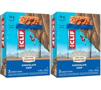 CLIF BAR Energy Bar - Protein Bar Chocolate Chip Plant-Based Protein Bar for Running, Marathon Training, Cycling & Endurance Sports 3 x 68 g (Pack of 2)