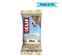 Clif Bar Mini White Choc Macademia Nut Bar - Pack of 10 (28g each)