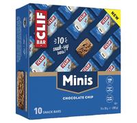 CLIF BAR Minis - Snack Bar - Chocolate Chip - Plant Based Protein - 10 x 28 g