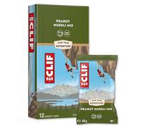 CLIF BAR Peanut Muesli Mix Plant Based Energy Bars, 12 x 68 g | with 11 g Protein for Running, Marathon Training, Cycling & Endurance Sports