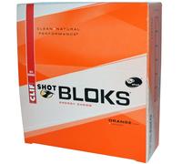 Clif Bar, Shot Bloks Energy Chews, Orange Flavor + Caffeine, 18 Packets, 2.1 oz (60 g) Each