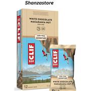 Clif Bar White Chocolate & Macadamia Nut, Box 12 x 68g BBE: 15/02/26