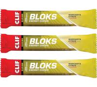 CLIF Bloks Energy Chews Margarita Citrus - 60g Per Pack - Shot Bloks (Margarita Citrus - 3 Packs)