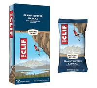 Clif Energy Bars Box Peanut Butter&banana 68g 12 Units Blue
