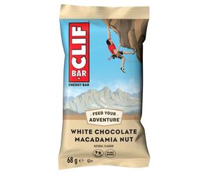 Clif Natural Energy Bar 68g - Pack of 12 - White Chocolate Macadamia
