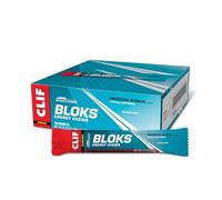Clif Shot Bloks Electrolyte Chews Tropical Punch Flavour with 25 mg of Caffeine 60 g (Pack of 18)