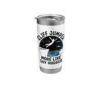 Cliff Jumper More Like Sky Hugger Cliff Jumping Diving Stainless Steel Insulated Tumbler