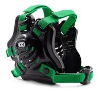Cliff Keen F5 Tornado Wrestling Headgear - Black/Black/Kelly Green