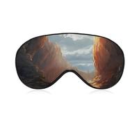 Cliff Landscape Eye Mask, Side Sleeping Mask Light Blindfold Sleeping Mask Nose Pad and Elastic Band for Children Women and Men