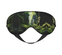 Cliff Moss Print Eye Mask,Silk-Like Sleep Mask,Night Sleeping Mask for Men Women,for Sleep Relaxation