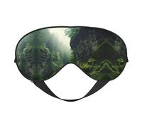 Cliff Moss Print Sleep Mask Silk-Like Eye Mask Sleeping Eye Mask for Women Men for Travel Sleep Relaxation