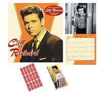 Cliff Richard Calendar 2026 and Diary Gift Set - Collectors Edition Calendar with Slim pocket diary and free organisational stickers