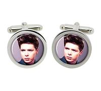 Cliff Richard Cufflinks in Chrome Box