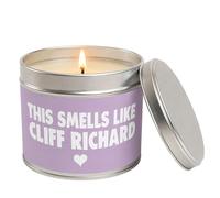 Cliff Richard Funny Scented Tin Candle for Music Fans