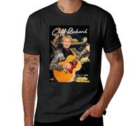 Cliff Richard is an English Singer who Holds Both British T-Shirt Sports Fan t-Shirts t-Shirts Man Funny t Shirts for Men Black M