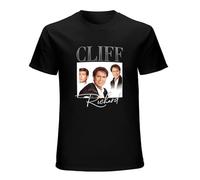 Cliff Richard Retro Men's Black T-Shirt Unisex Clothing XL