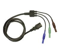 Cliff Safety Test Lead 4mm Plug IEC C13 Socket 1.50m Blue/Green/Brown