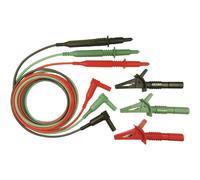Cliff Safety Test Lead Set 4mm Plug 1.50m Green/Red/Black