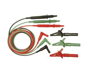 Cliff Safety Test Lead Set 4mm Plug 1.50m Green/Red/Black