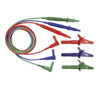 Cliff Safety Test Lead Set 4mm Plug 1.5m Blue/Green/Red