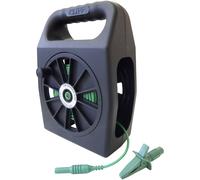 Cliff Test Lead 4mm Plug/Socket 50m Green Cable Reel CIH299450