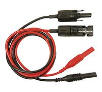 Cliff Test Lead Set 1m MC Plug Socket 4mm, Red/Black, 1pc