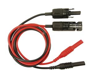 Cliff Test Lead Set 1m MC Plug Socket 4mm, Red/Black, 1pc