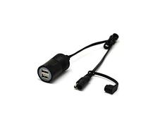 Cliff-Top 3.3 Amp Motorcycle Dual USB Weatherproof SAE to USB Cable Adapter