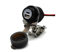 Cliff Top 36W PD USB-C and QC 3.0 Aluminium Motorcycle Handlebar USB Charger for 7/8’’ and 1’’ Handlebars - Prevents Battery Drain (Black)